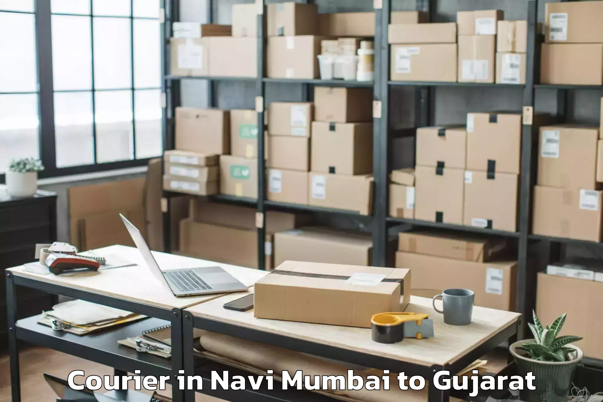 Navi Mumbai to Waghai Courier Booking